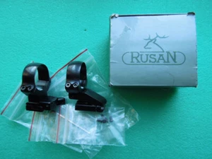 Orig. RUSAN QD STEEL Mount SET f. Scope w. 30mm Tube & BROWNING BAR I-II+FABARM - Picture 1 of 8