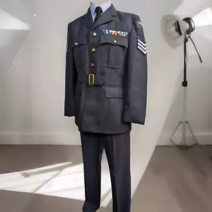 108 cm Ch / 92 cm B / 82 cm L RAF Regiment No1 Uniform Feldwebel Jacke & Hose - Bild 1 von 22
