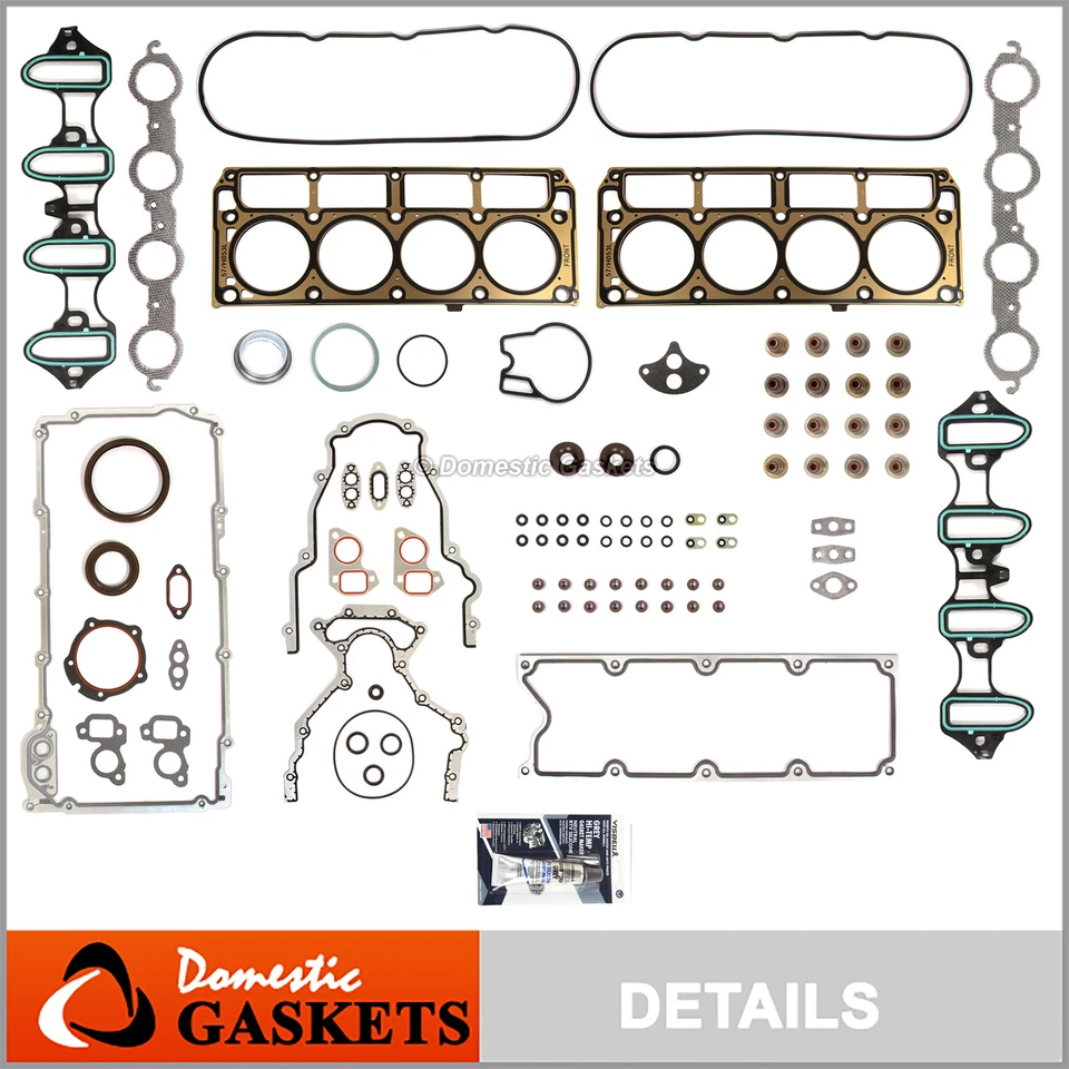MLS Full Gasket Set Fits 99-01 Chevrolet Suburban Tahoe GMC Sierra 4.8L 5.3L - Image 1 of 4