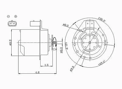 Motor de ventilador de refrigeração do motor TYC 630070 - Imagem 1 de 1