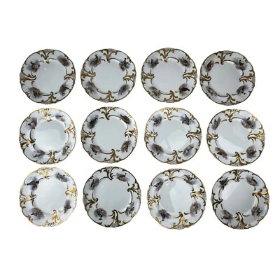 Antique Gilman Collamore English Hand Painted Game Bird Plates Signed J. Birbeck - Image 1 of 4