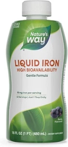 Liquid Mineral Supplement, Iron, Natural Berry, 16 Ounce - Picture 1 of 6