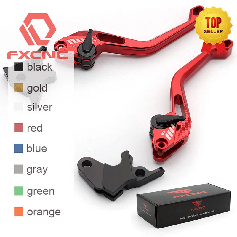 Juego de palancas de freno de embrague romboidal 3D rojo CNC para Honda NC700 CBR 1000 954 919RR CB Foto 1 de 4