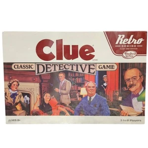 New 2014 Hasbro Clue Classic Detective Board Game Retro Series 1986 Edition - Picture 1 of 7
