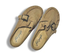 Free People Shoes After Riding Mules 10 Suede Moccasin Buckle Slip On Loafers - Picture 1 of 6