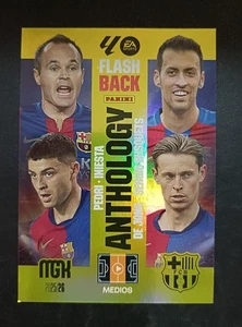 Iniesta Busquets Pedri De Jong 435 FLASHBACK ANTHOLOGY MEGACRACKS 2025 26 panini - Imagen 1 de 1