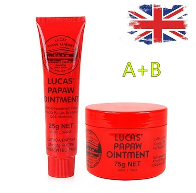 LUCAS' PAPAW 2025- Lucas Papaw Ointment 25/75g Paw Paw Genuine Australian Import