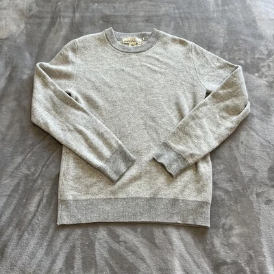 H&M L.O.G.G. Sweater Mens XS Light Gray Crewneck Wool Cotton Blend Knit Pullover - Image 1 of 4