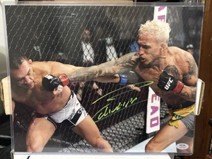 Charles Oliveira Signed Auto UFC Fighter 11x14 Photo PSA COA UFC 262 Vs Chandler - Picture 1 of 2