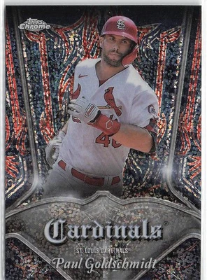 2022 Topps Chrome #P-12 Paul Goldschmidt Pinstriped - Image 1 of 2