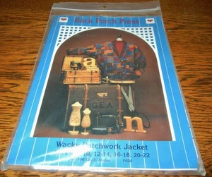 CHAQUETA LOCA PATCHWORK POR BACK PORCH PRESS 1996 PATRÓN DE EDREDÓN/COSTURA - Imagen 1 de 3