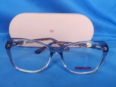 Nuevo marco de gafas para mujer Cosmopolitan polvo humo/coral tort plástico 54-15 Foto 1 de 4