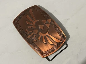 Vtg LEGEND of ZELDA Belt Buckle LINK Skyward Sword Nintendo Video Game RARE 2013 - Picture 1 of 4