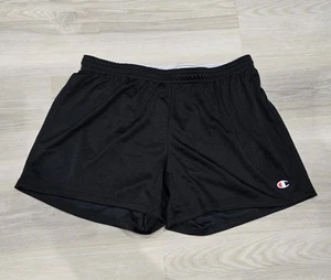 Champion Damen Mesh Sportshorts, 4 Zoll Schrittlänge schwarz Größe M - Bild 1 von 4
