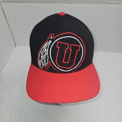 University of Utah Utes Cap Hat Zephyr Red Black Adj Snapback  - Image 1 of 4