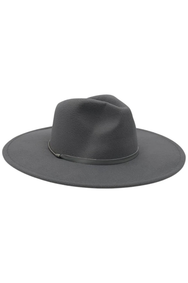 Chapéu Panamá Vince Camuto Feminino de Feltro Cinza - Imagem 1 de 1