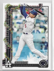 2025 Topps Holiday Baseball Freddie Freeman #H12 Los Angeles Dodgers - Picture 1 of 2