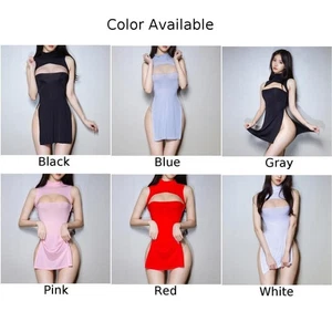 Frauen Kleid Nachtwäsche Schlank Sexy Ärmellos Atmungsaktiv Bequem Cheongsam - Picture 1 of 23