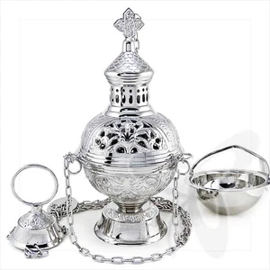 2957Handmade Gold Censer out of Brass church incense burner distiller кадильница - Picture 1 of 1