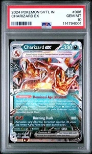 2024 Pokemon Indonesian SVTL I-Tactics Terestal Charizard EX #006 PSA 10 - Picture 1 of 3