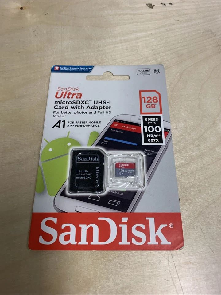 Sandisk Ultra 32GB Micro SDHC UHS-1 with Adapter Full HD 98MB/s - Image 1 of 1