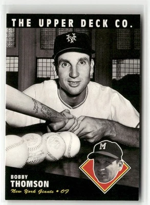 1994 UPPER DECK ALL-TIME HEROES #51 BOBBY THOMSON NEW YORK GIANTS - Image 1 of 2