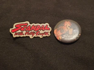 SCANDAL - SET OF 2 ORIGINAL PROMO BUTTON/PINS - PATTY SMYTH - Picture 1 of 1