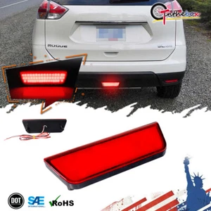 1pc Red LED Rear Bumper Tail Brake Lights Fog Lamp For 15-18 Nissan Murano, Juke - Picture 1 of 9