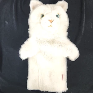 Vtg Daphne White Persian Cat Golf Club Headcover Faux Fur Plush Pedigree Italia - Picture 1 of 9