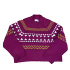 UNIVERSAL THREADS Sweater L Women Pink Chunk Knit Mock Knit Fairy Gran Cottage L
