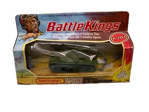 MATCHBOX BATTLE KINGS K-107 155MM S.P.HOWITZER 1974 boxed model blue men lesney - Picture 1 of 24
