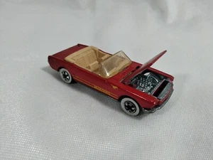 1983 Hot Wheels 65' Mustang Convertible Red/Tan Int, Malaysia  - Picture 1 of 7