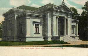Postal CT de la Biblioteca John Canter Brown Universidad Brown Connecticut - Imagen 1 de 2