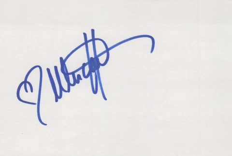Melissa Joan Hart signed 4x6 index card Cover
