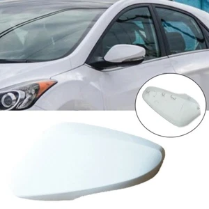 6) Easy Installation White Wing Mirror Cover for Hyundai Elantra 2011 2016 - Picture 1 of 9