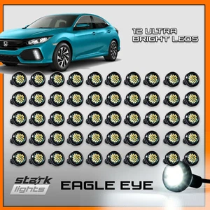 23mm 4014 LED Eagle Eye Light Dual Color White 6000K DRL Lamp 50 PCS - Picture 1 of 5