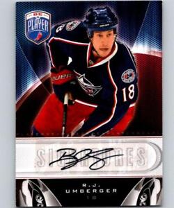 (HCW) 2009-10 In The Game Be A Player Signatures R.J. Umberger NHL Auto 04645