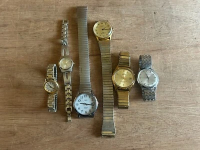 Сломанные часы наручные часы лот Timex Lorus Citizen Cravelle SO запчасти ремонт 6 всего - Изображение 1 из 4