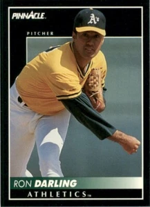 Tarjeta de béisbol 1992 Pinnacle Ron Darling Oakland Athletics #378 - Imagen 1 de 2