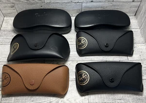 Ray Ban Black Brown Case Lot of 6 Sunglasses Cases Hard Soft Original Reseller - Picture 1 of 15