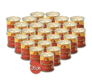 26 PACK-24 Hour Memorial Candle Yizkor Yahrzeit Yahrtzeit Yom Kippur Ner Mitzvah - Picture 1 of 1