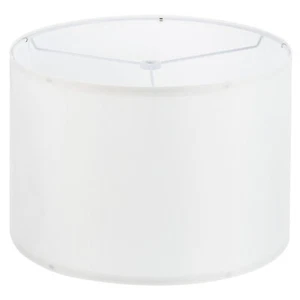 Drum Lamp Shades Linen Round Lamp Shade Lampshade White 13 inch - Picture 1 of 8