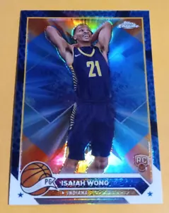 2024 Topps Chrome Basketball Isaiah Wong Rookie RC #80 - Blue Refractor - Jazz - Bild 1 von 2