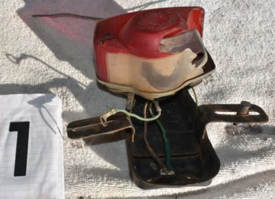 1971 Honda CL70 Rear Brake Taillight / License Plate Bracket Mount #1 - Image 1 of 4