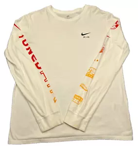 Nike Tuned Air 20 Jahre Swoosh Logo T-Shirt Erwachsene Large weiß Langarmshirt - Bild 1 von 11