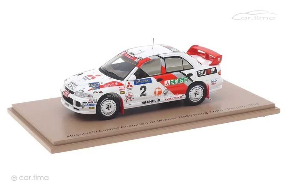 Spark S6514 1/43 MITSUBISHI LANCER EVOLUTION Ⅲ #2 RALLY HONG KONG - PECHINO 1996