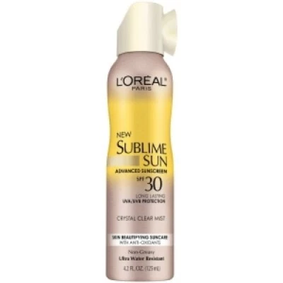 L'ORÉAL L'oreal Paris Sublime Sun Advanced Sunscreen Crystal Clear Mist - 4.2 oz.