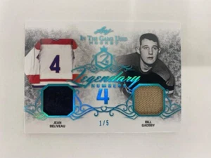 2019-20 Leaf #LN-13 Legendary Numbers 4 ITG Used Hockey Patch /5 - Bild 1 von 2