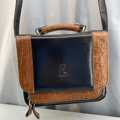 Bandolera BELLEROSE CUERO IVY LEAGUE ORGANIZADOR DE COLECCIÓN Teléfono Celular Marrón Negro Foto 1 de 4