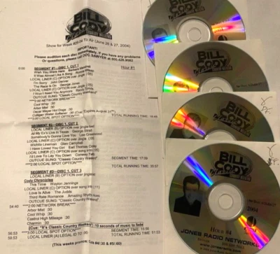6/26/04 BILL CODY 4 HR CLASSIC COUNTRY:GEORGE JONES;RONNIE MILSAP;JOHN DENVER Foto 1 de 3